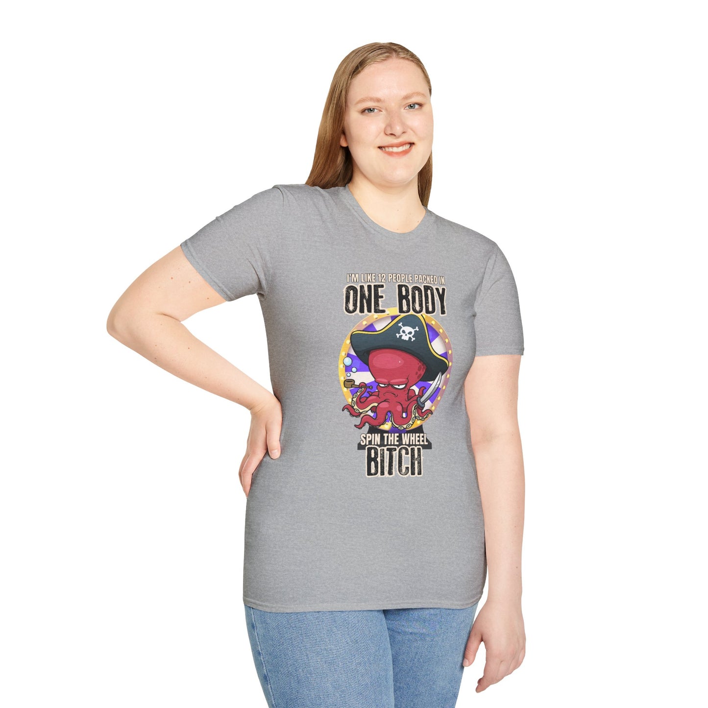 Spin the Wheel Octopus Unisex Graphic Tee