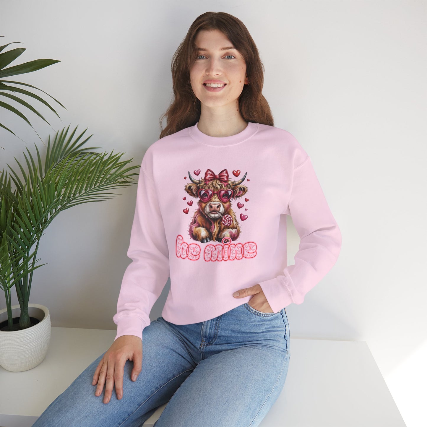 Valentine Cow 'Be Mine' Sweatshirt