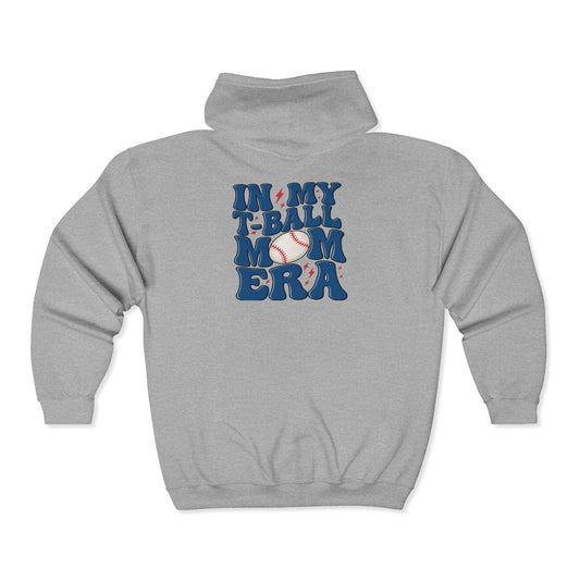 "In My T-Ball Era" Retro Zip Up Hoodie