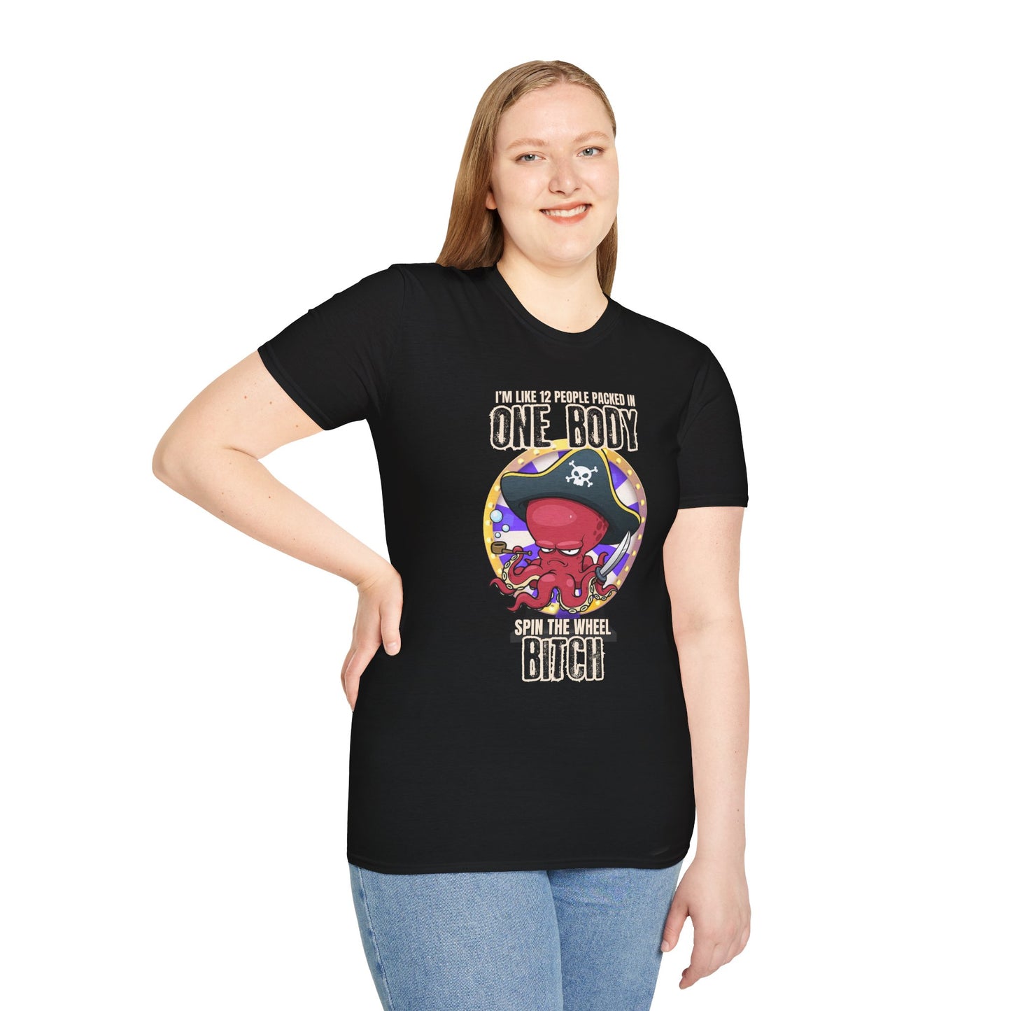 Spin the Wheel Octopus Unisex Graphic Tee