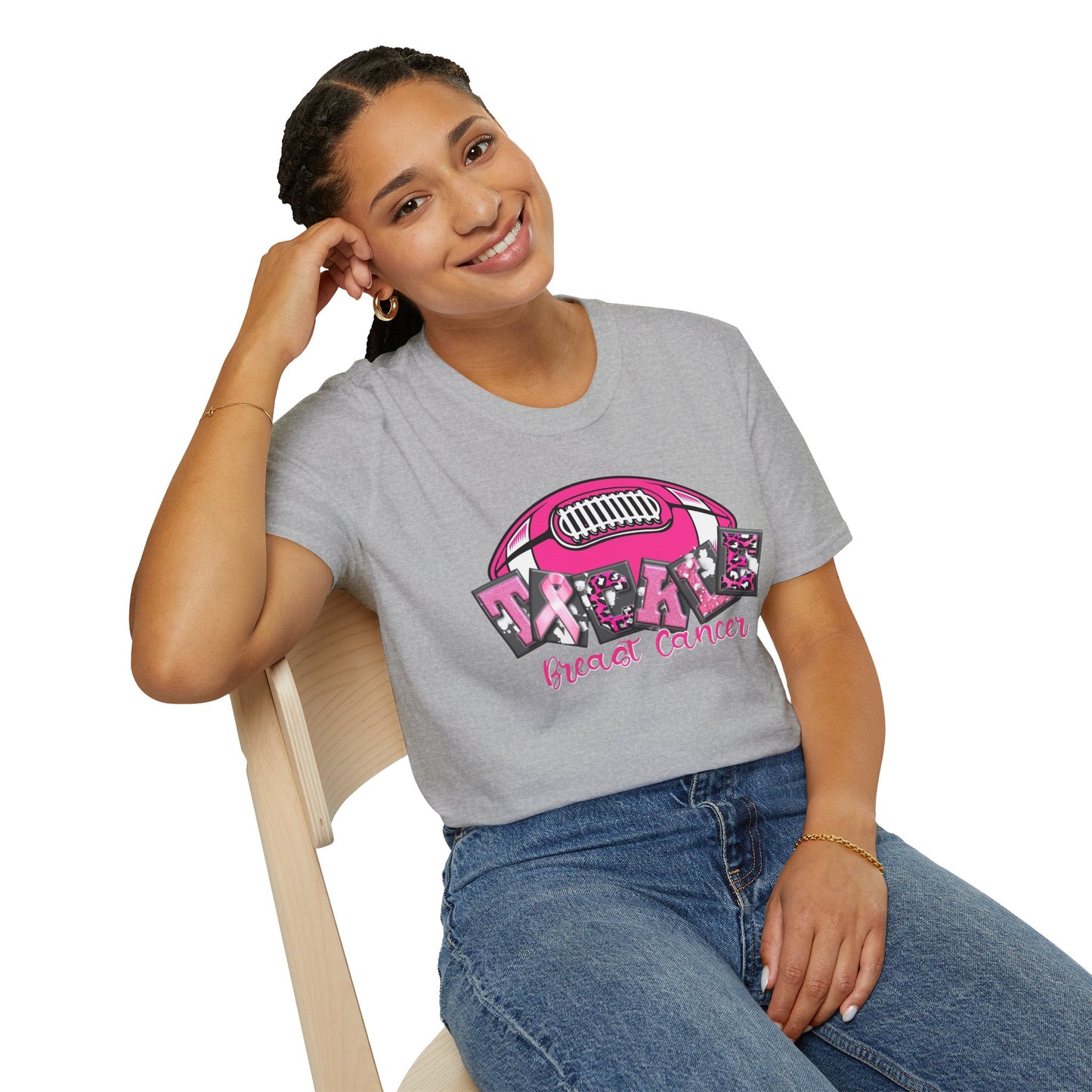 Tackle Breast Cancer Unisex Soft Style Tee