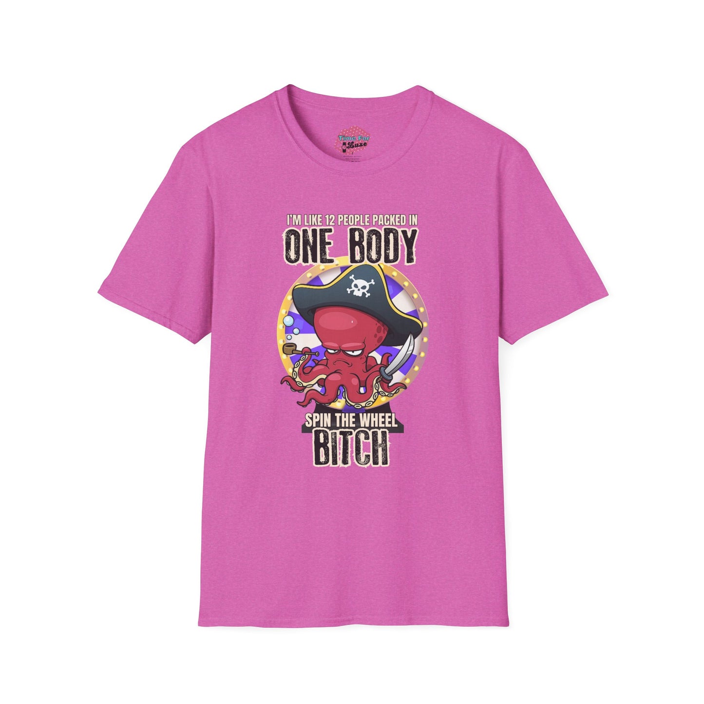 Spin the Wheel Octopus Unisex Graphic Tee