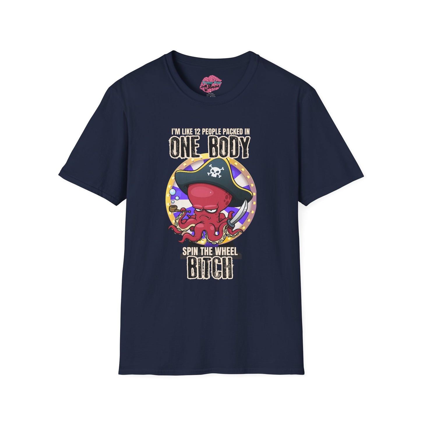 Spin the Wheel Octopus Unisex Graphic Tee