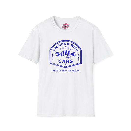 I’m Good With Cars, People Not As Much Vintage Unisex Tee