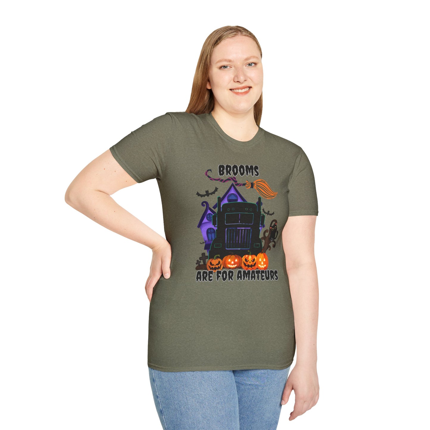 Brooms Are for Amateurs Halloween Tee