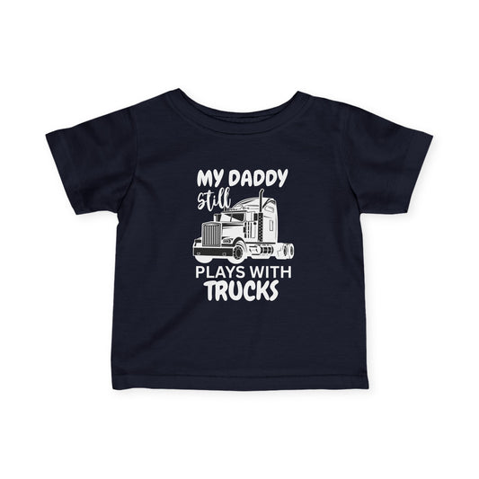 Plays With Trucks Infant Tee