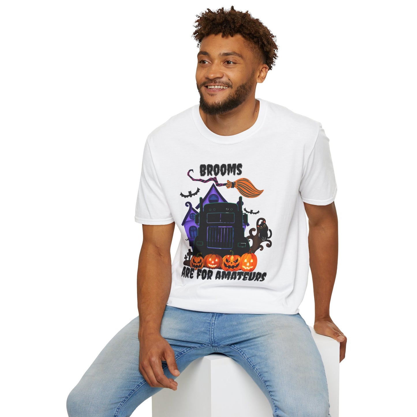 Brooms Are for Amateurs Halloween Tee