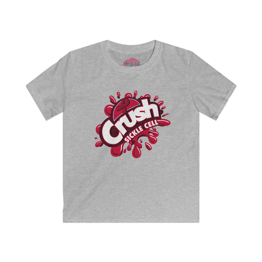 Kids Crush Sickle Cell Tee, Support Awareness Shirt, Youth Graphic Tee, Children's Sickle Cell Tee, Fun Health Awareness Tee, Gift for Kids
