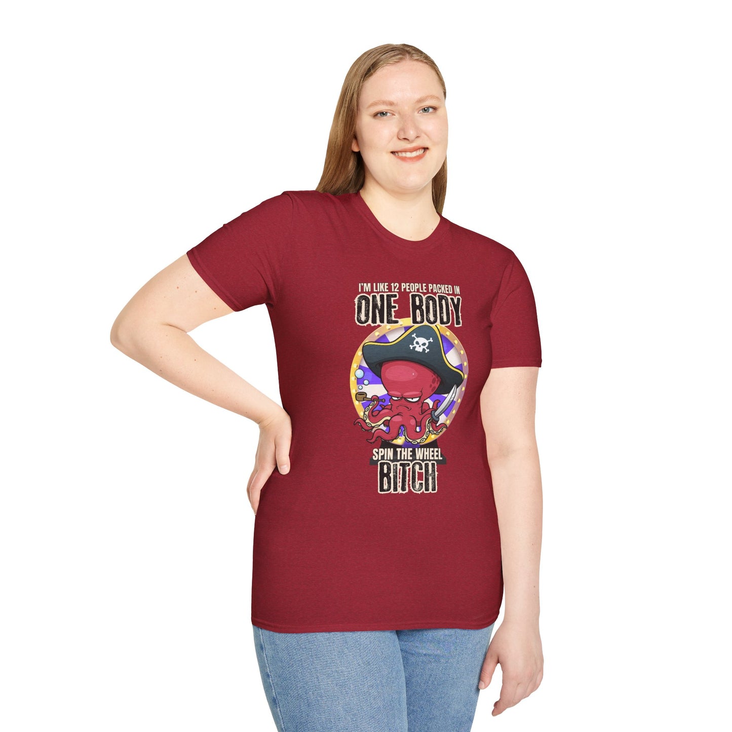 Spin the Wheel Octopus Unisex Graphic Tee