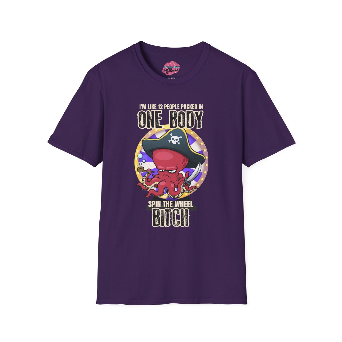 Spin the Wheel Octopus Unisex Graphic Tee