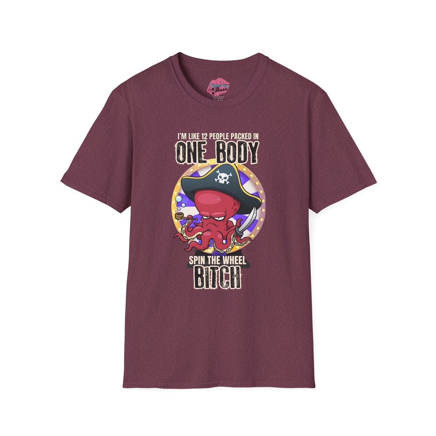 Spin the Wheel Octopus Unisex Graphic Tee