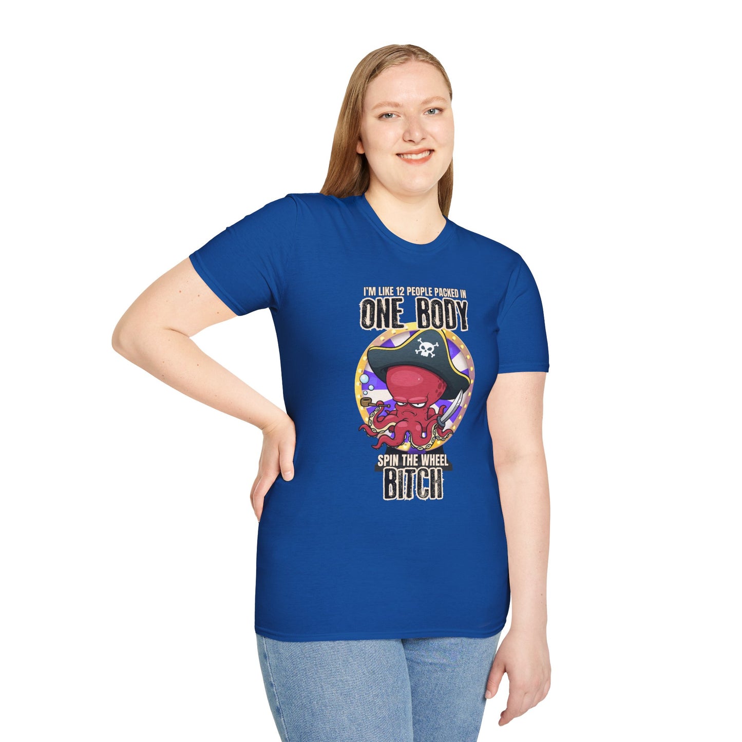 Spin the Wheel Octopus Unisex Graphic Tee