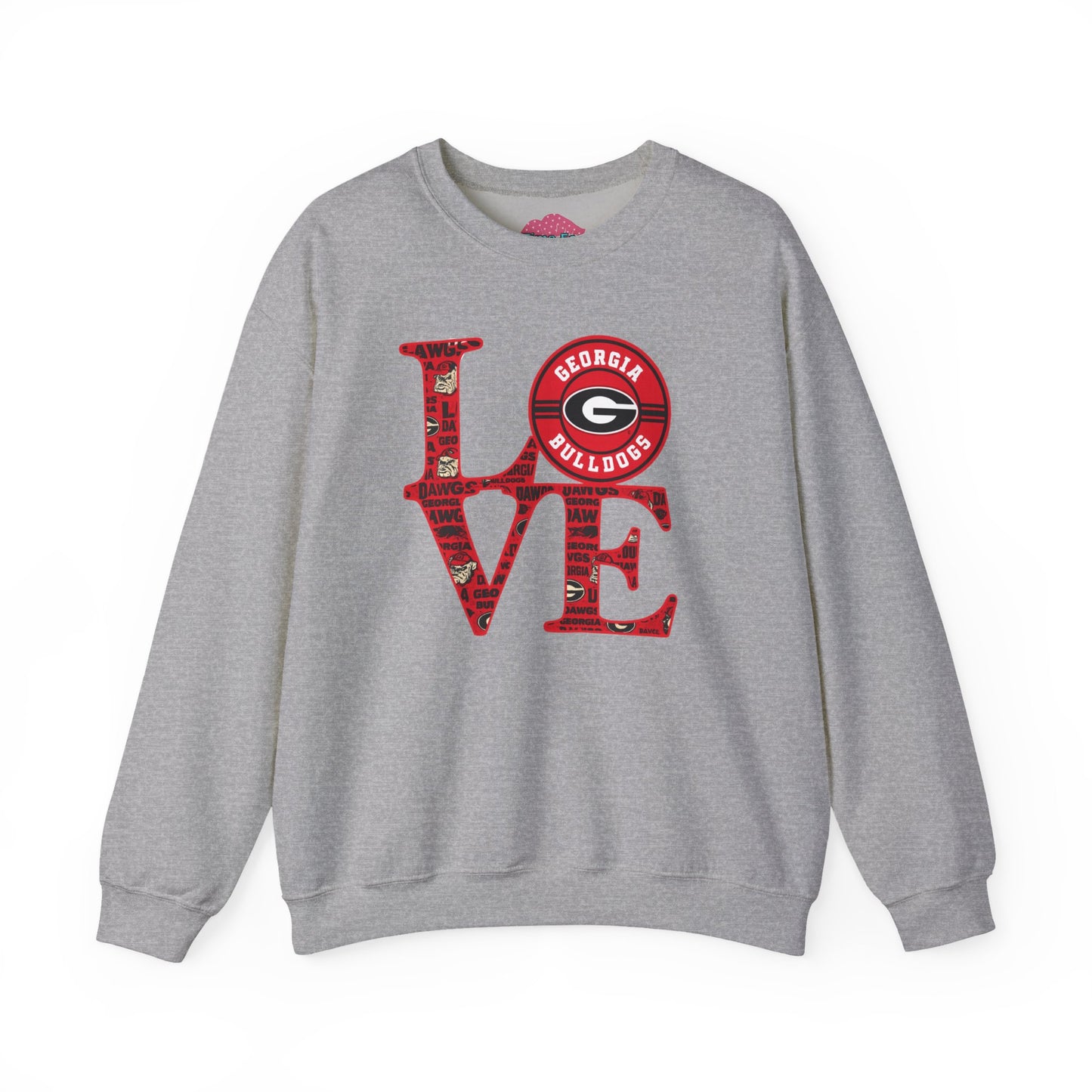Georgia Bulldogs Love Crewneck Sweatshirt