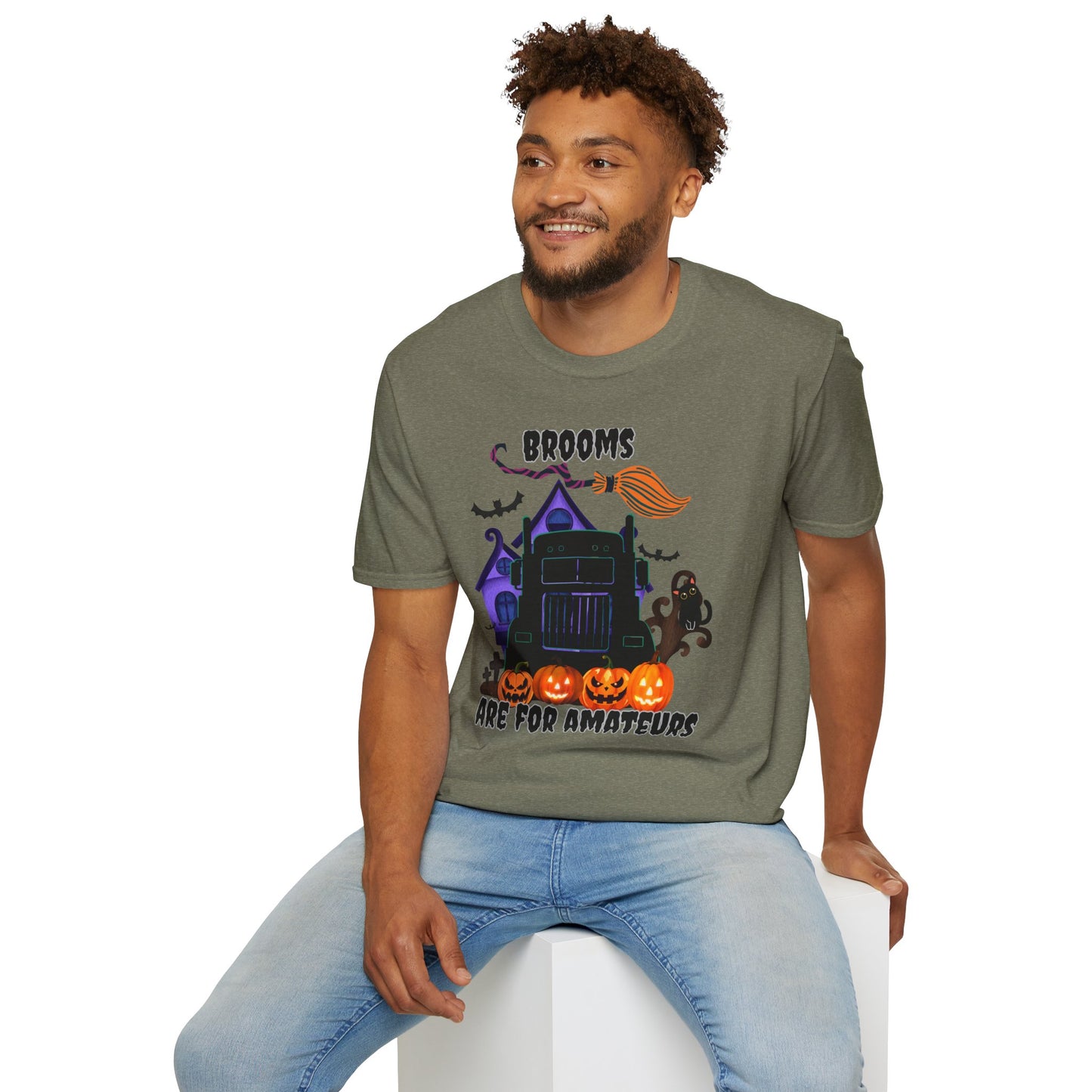 Brooms Are for Amateurs Halloween Tee
