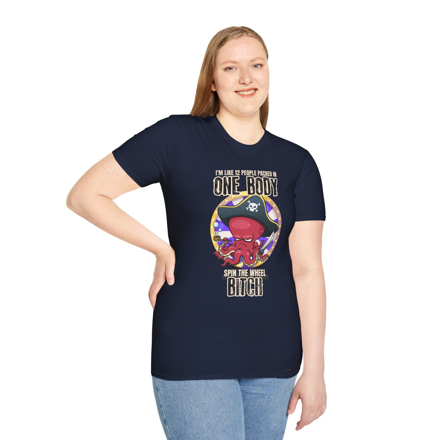 Spin the Wheel Octopus Unisex Graphic Tee
