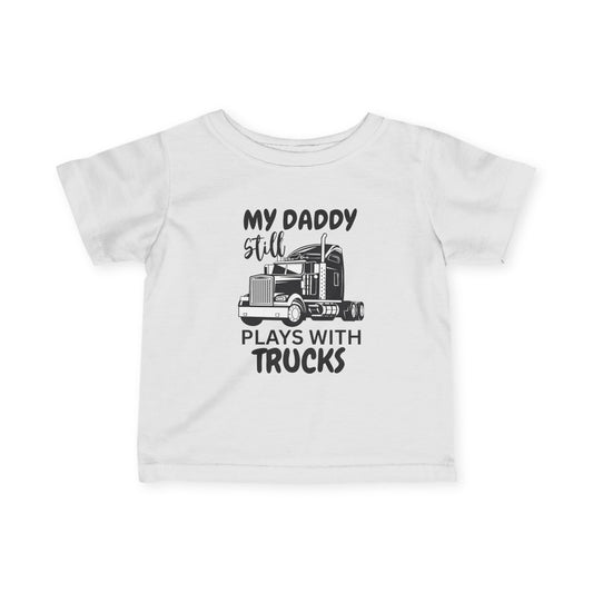 Plays With Trucks Baby Tee