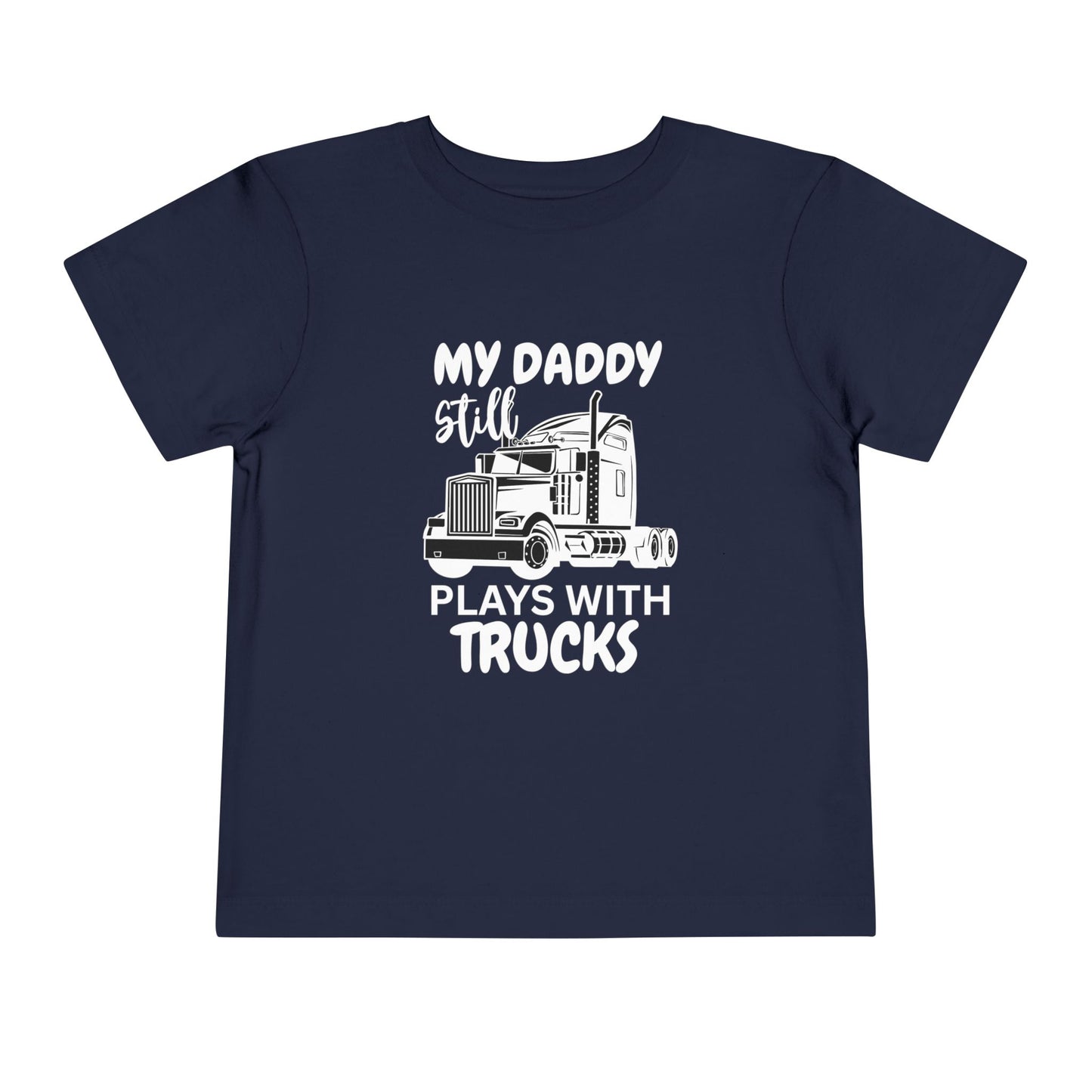 Plays With Truckers Toddler Tee- Dark Colors