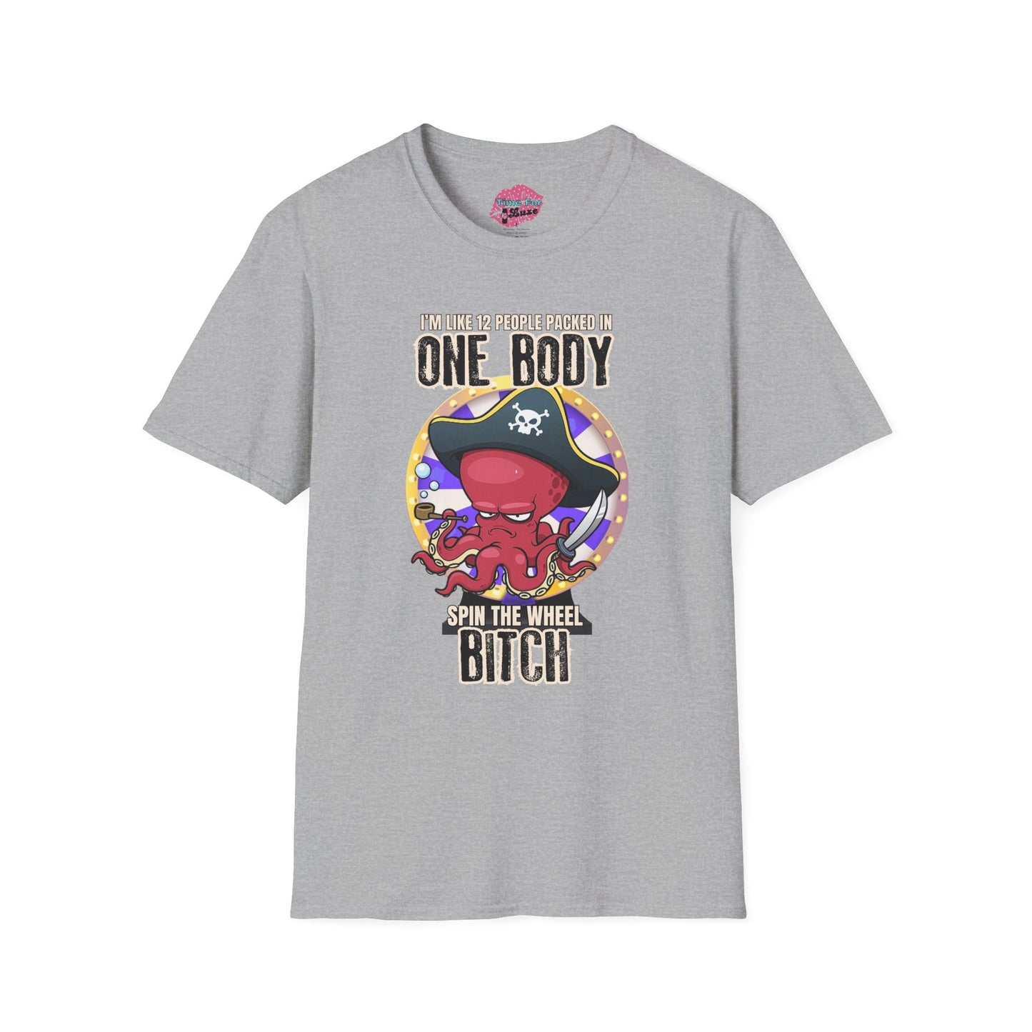 Spin the Wheel Octopus Unisex Graphic Tee