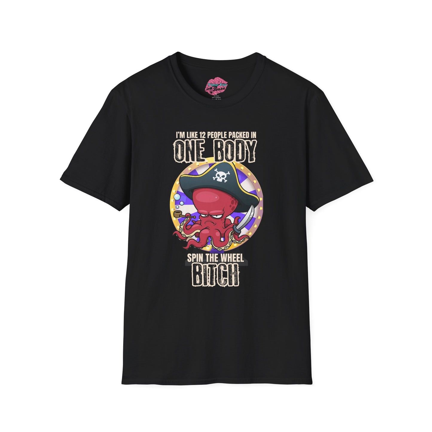 Spin the Wheel Octopus Unisex Graphic Tee