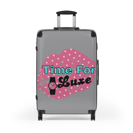 LOGO Stylish Luggage with 'Time For Luxe' Design