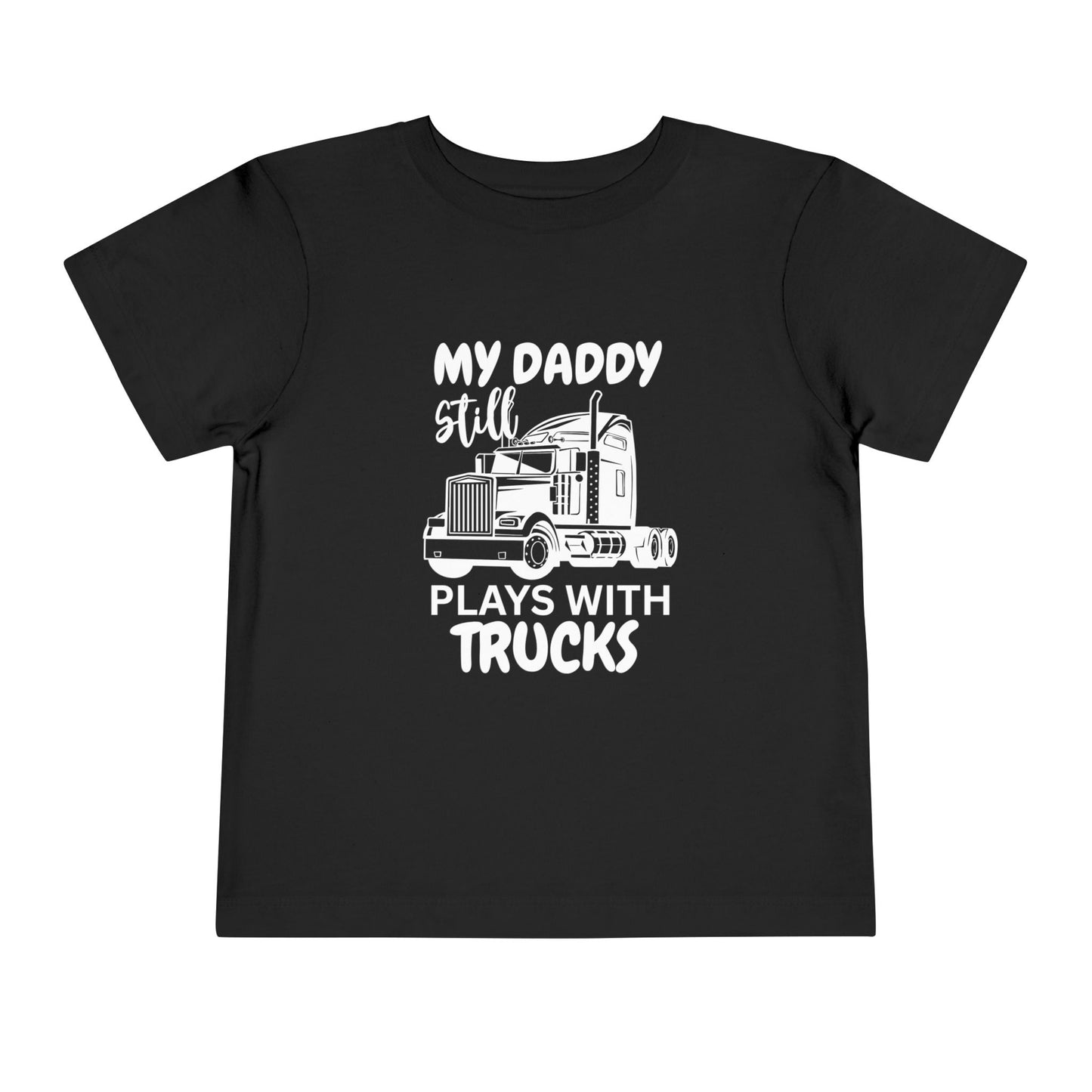 Plays With Truckers Toddler Tee- Dark Colors