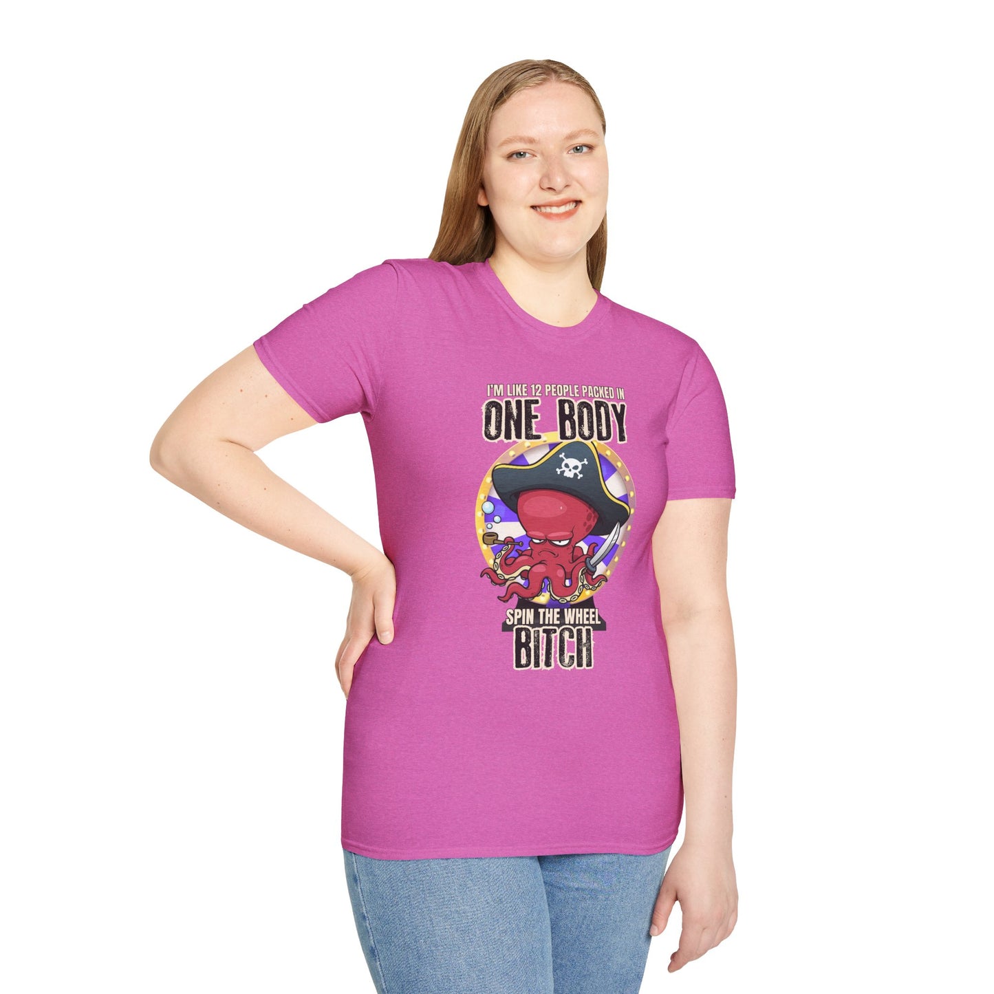Spin the Wheel Octopus Unisex Graphic Tee