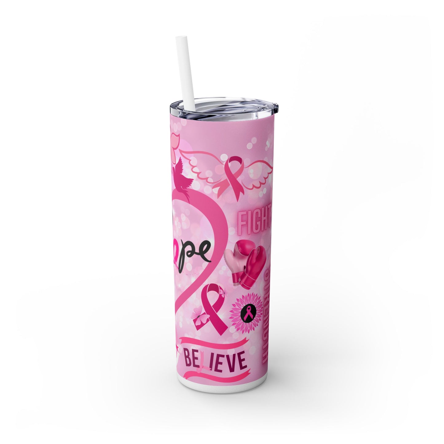 Breast Cancer Skinny Tumbler | 20oz