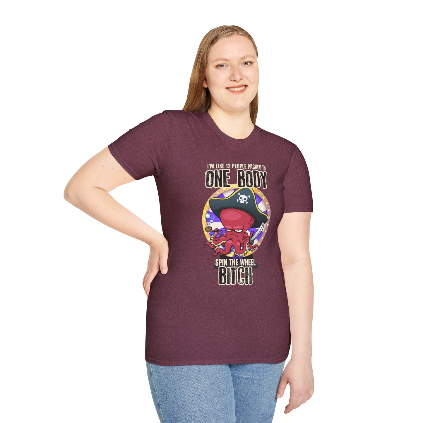 Spin the Wheel Octopus Unisex Graphic Tee