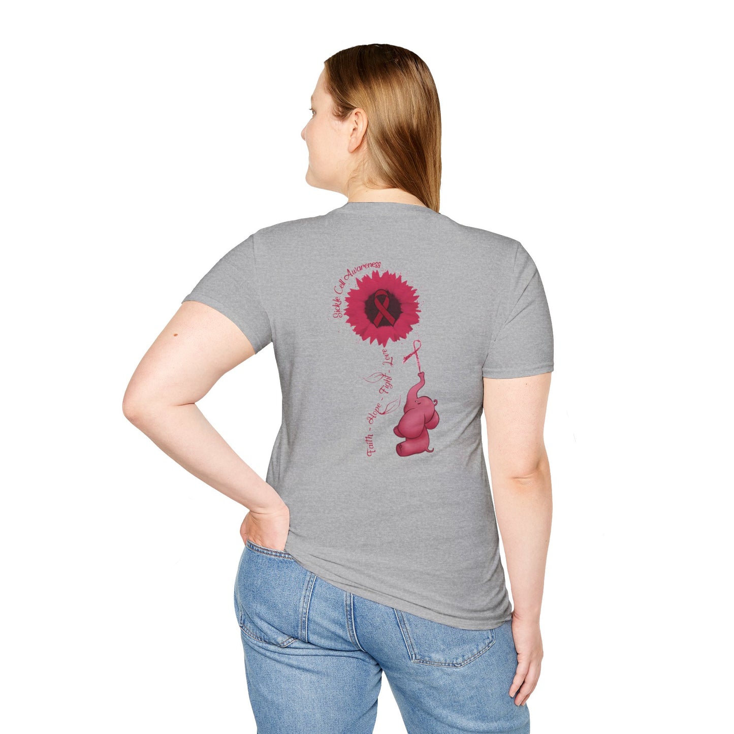 Sickle Cell Awareness Ribbon Unisex T-Shirt