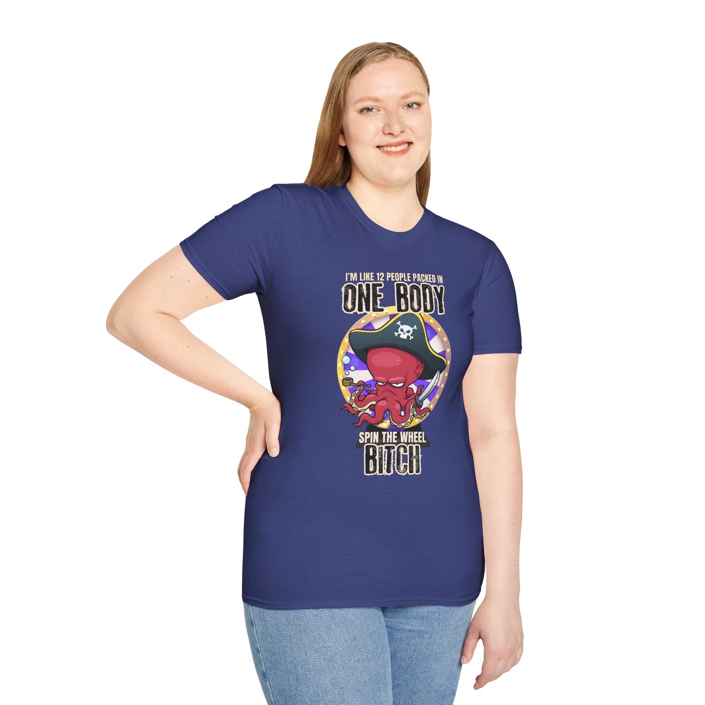 Spin the Wheel Octopus Unisex Graphic Tee