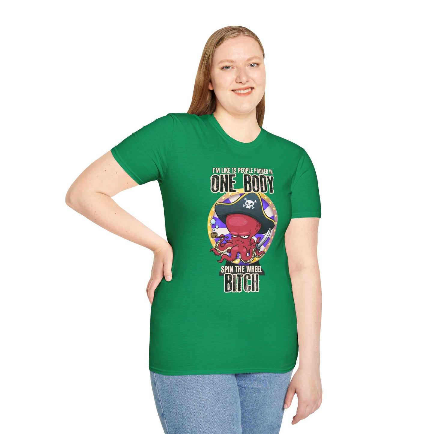 Spin the Wheel Octopus Unisex Graphic Tee