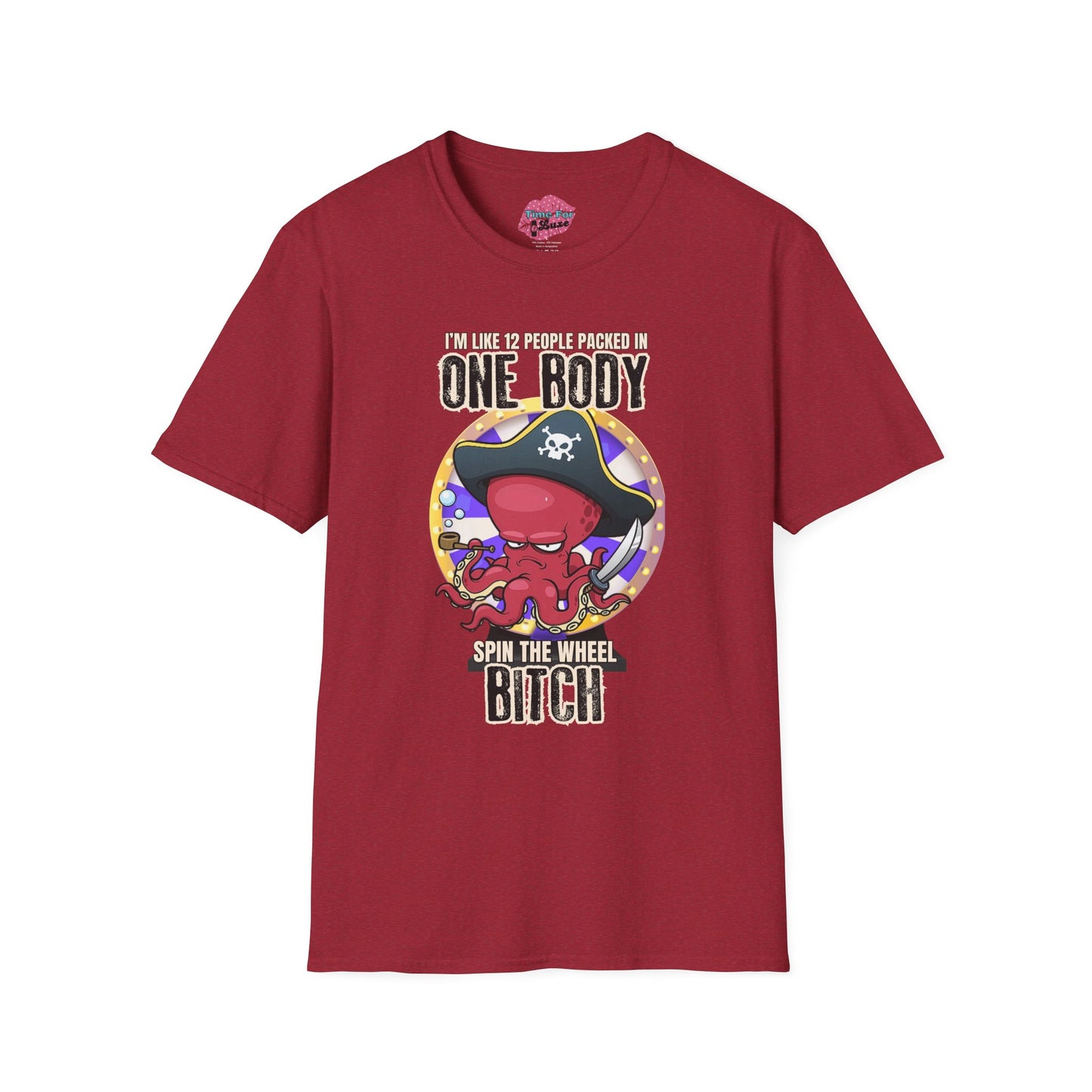 Spin the Wheel Octopus Unisex Graphic Tee