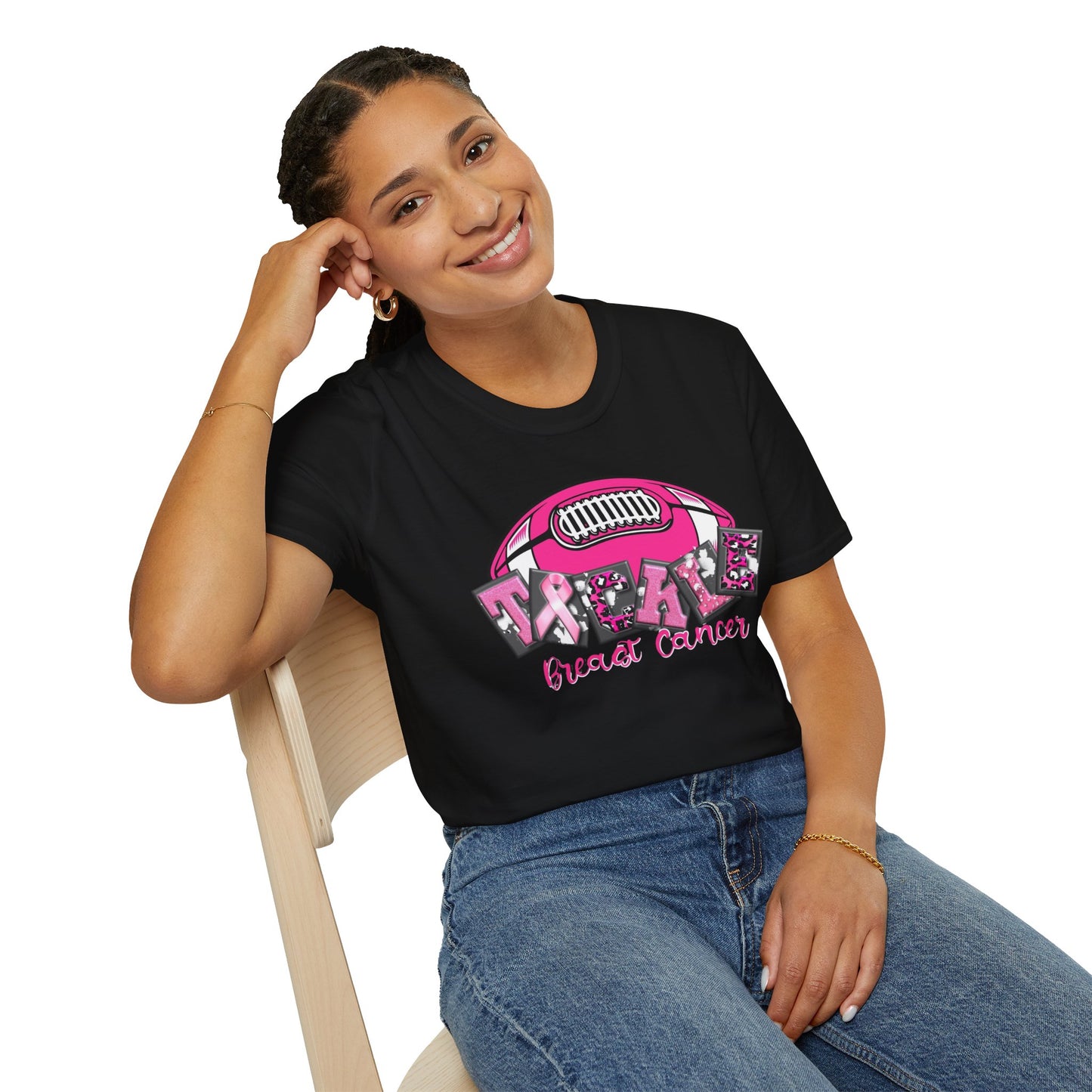 Tackle Breast Cancer Unisex Soft Style Tee