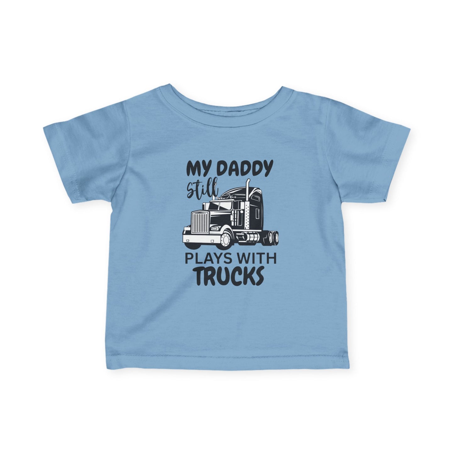 Plays With Trucks Baby Tee