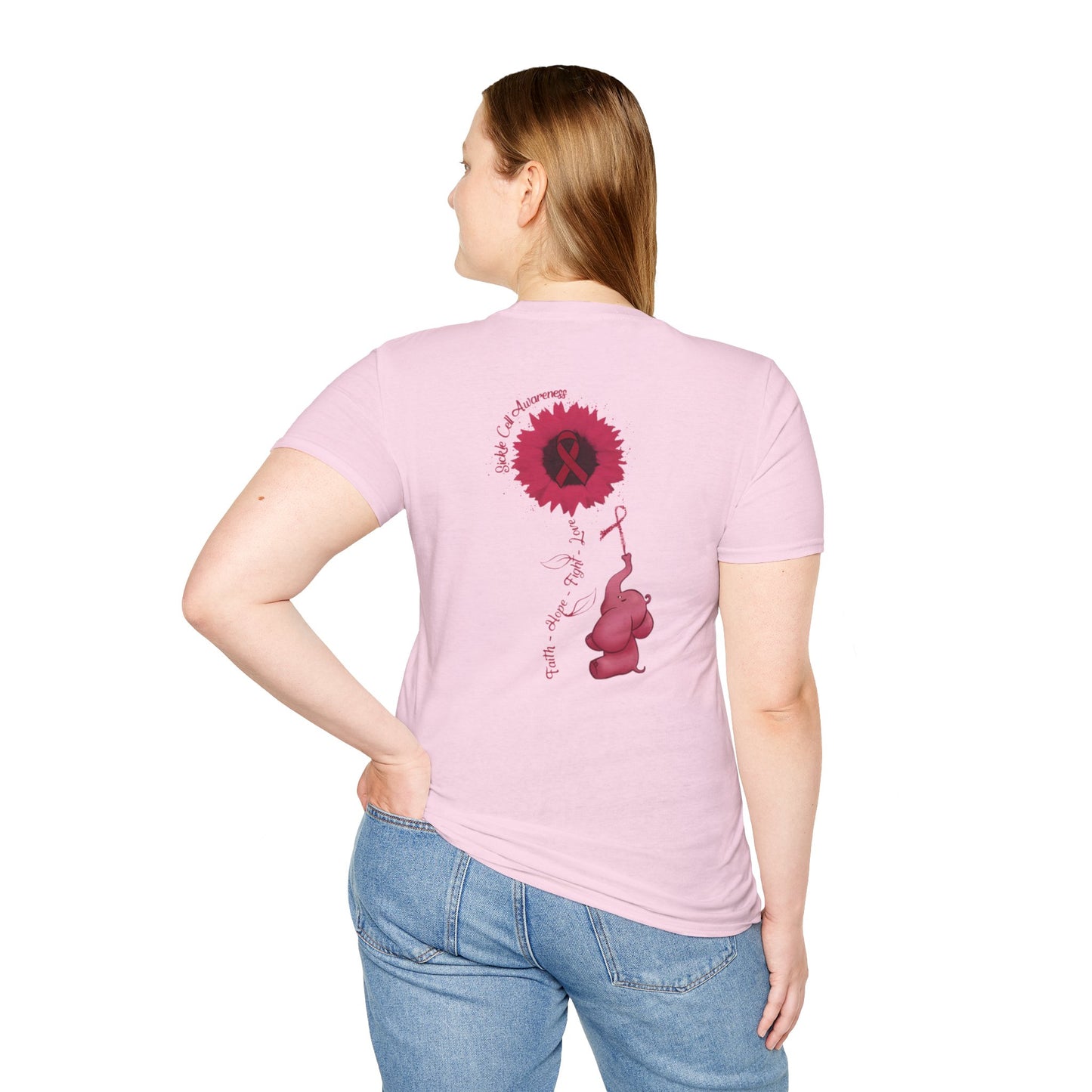 Sickle Cell Awareness Ribbon Unisex T-Shirt