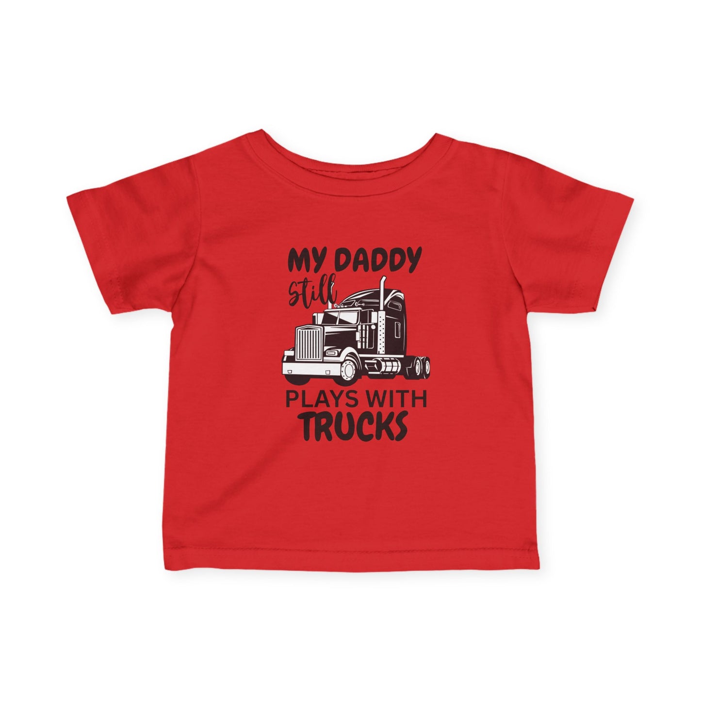 Plays With Trucks Baby Tee