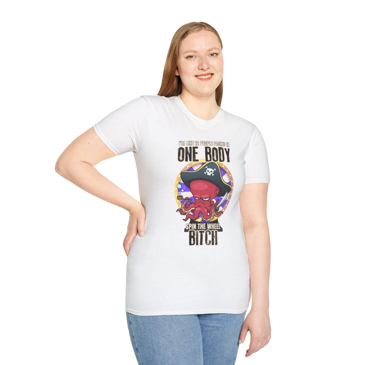 Spin the Wheel Octopus Unisex Graphic Tee