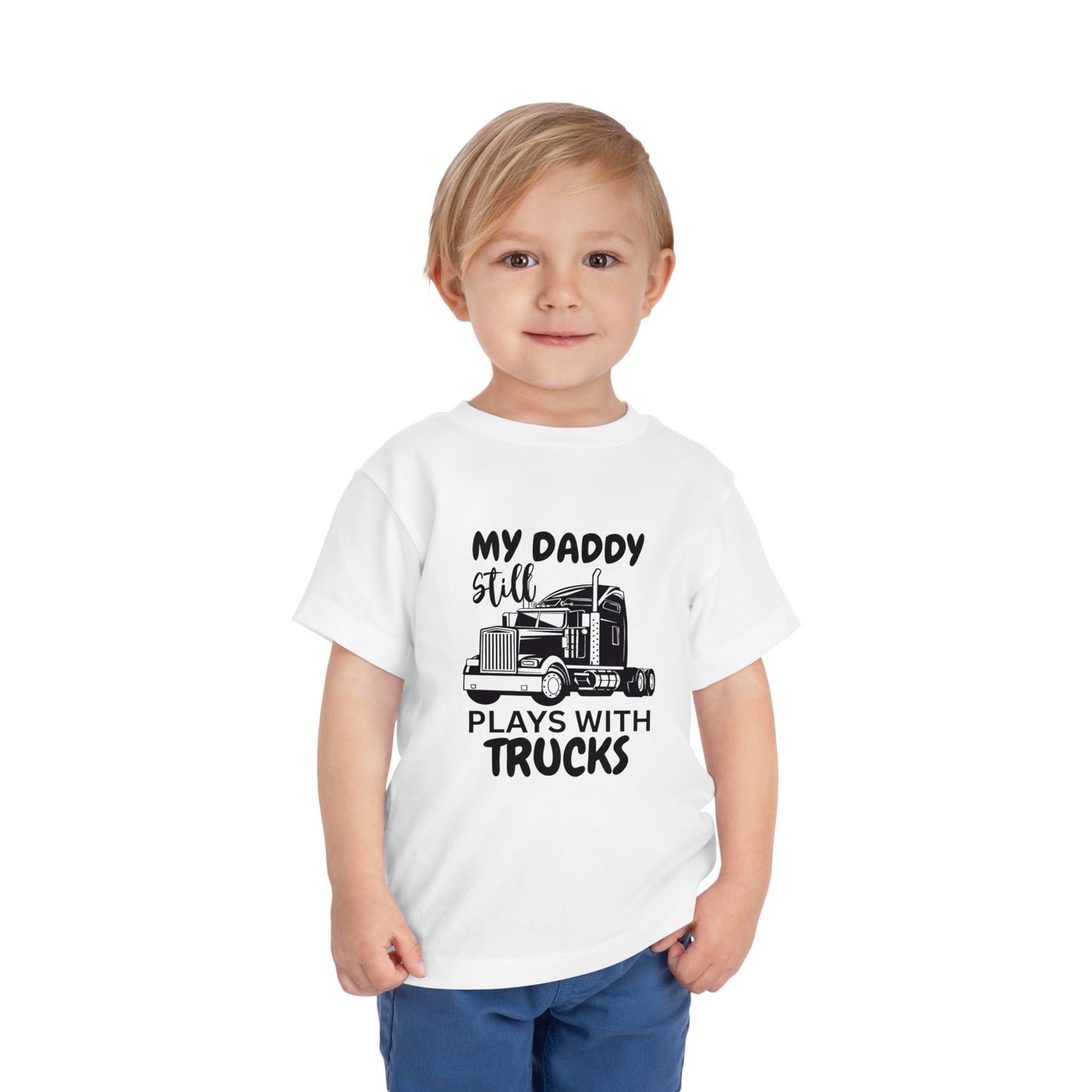 Plays With Trucks Toddler Tee
