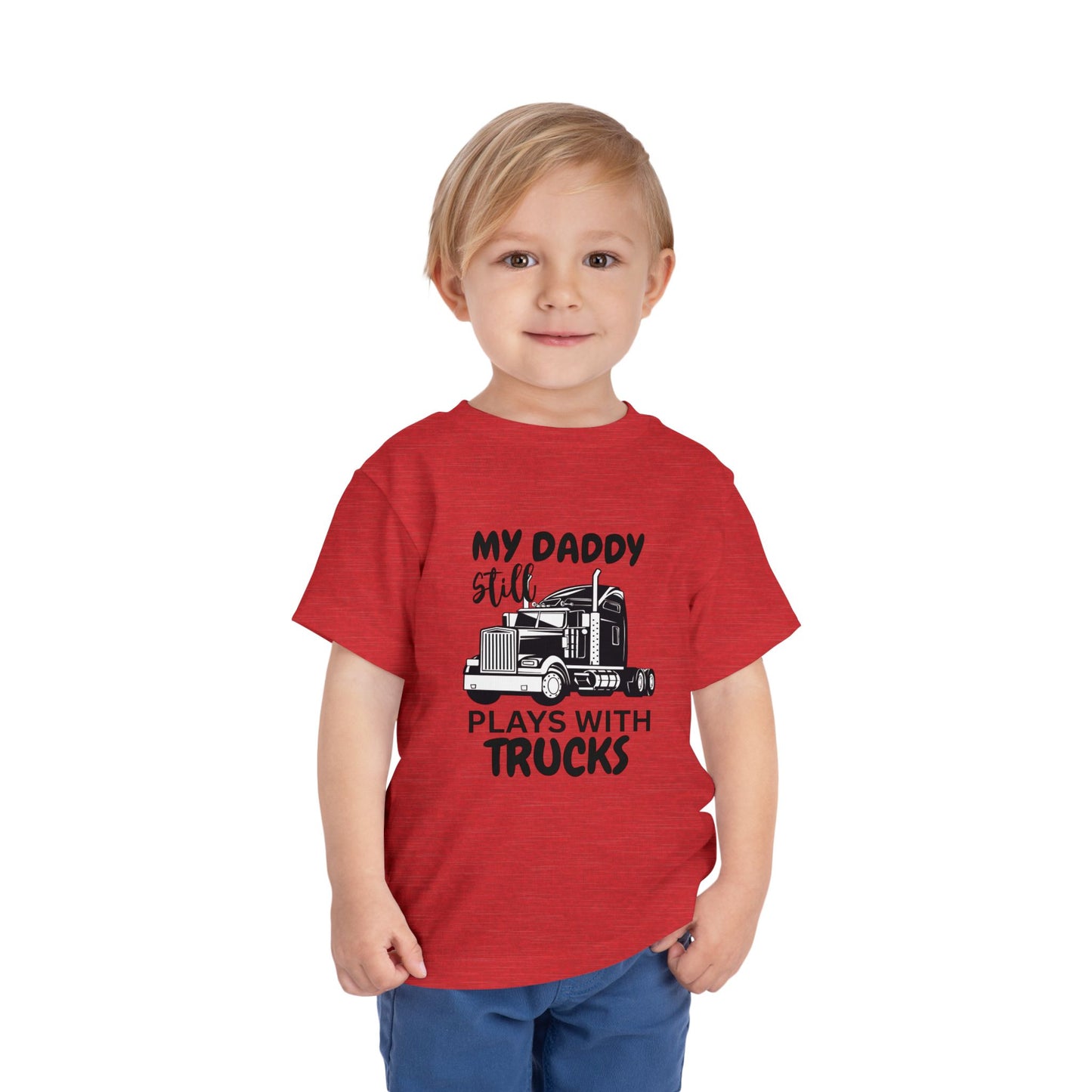 Plays With Trucks Toddler Tee