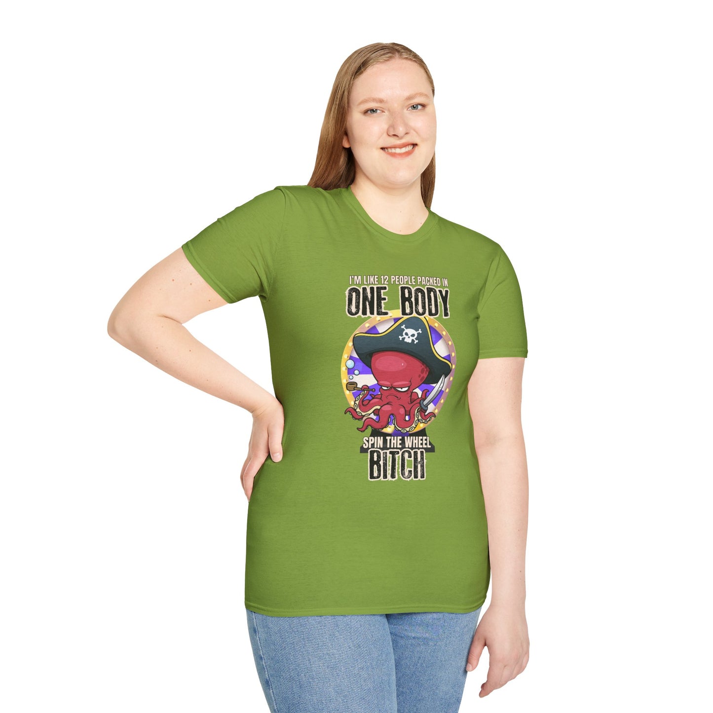 Spin the Wheel Octopus Unisex Graphic Tee