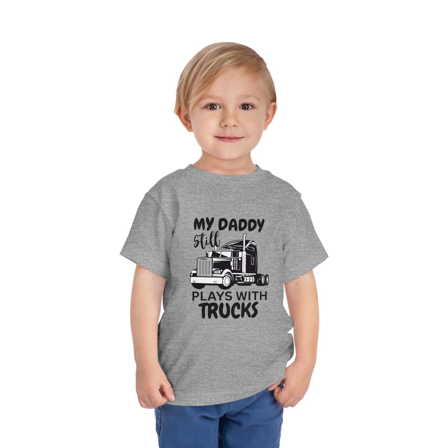 Plays With Trucks Toddler Tee