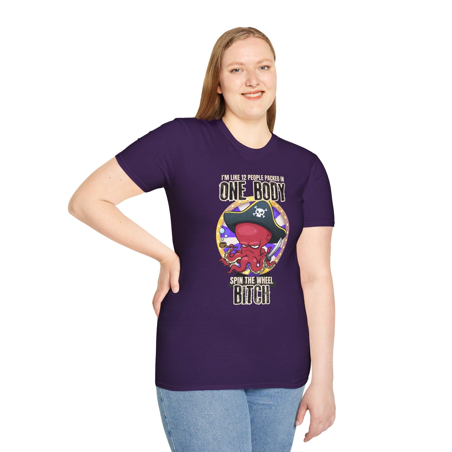 Spin the Wheel Octopus Unisex Graphic Tee