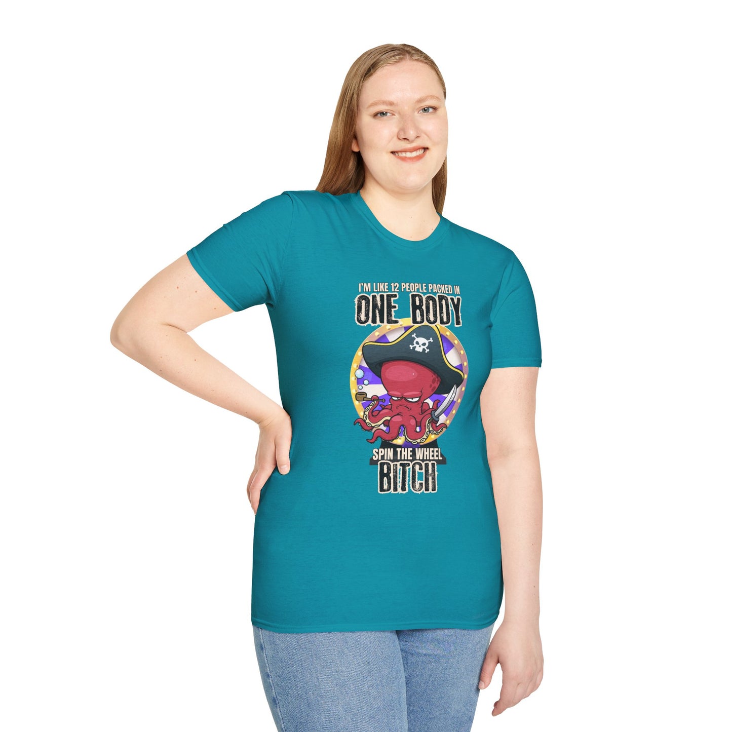 Spin the Wheel Octopus Unisex Graphic Tee