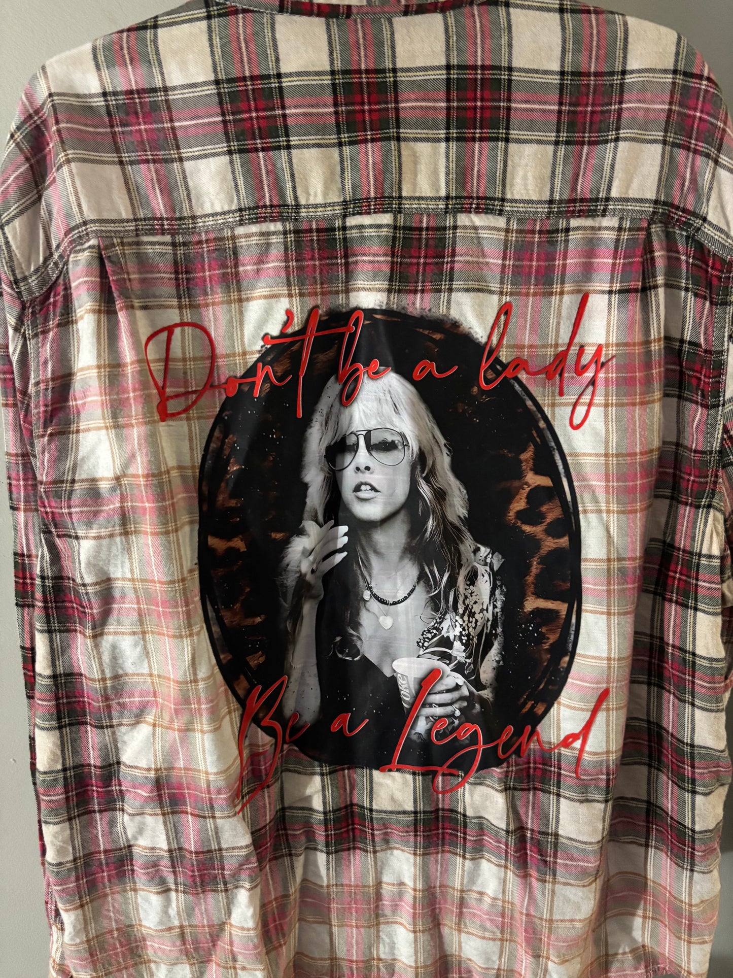 Be A Legend Bleached Flannel - 2XL