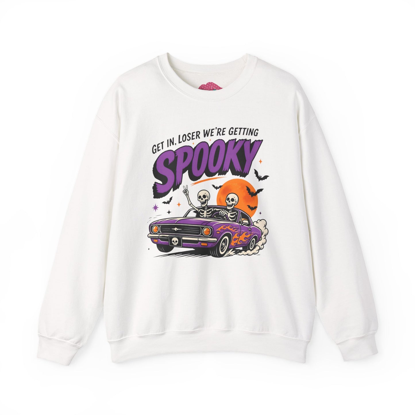 Spooky Roadtrip Sweatshirt — “Get In, Loser We’re Getting Spooky” Halloween Crewneck