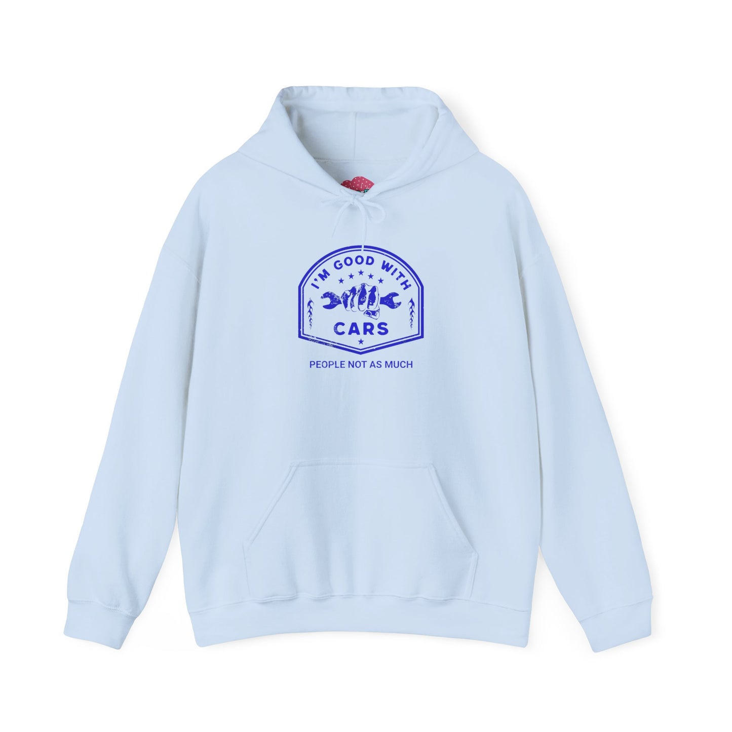 Good With Cars, People Not As Much Graphic Hooded Sweatshirt