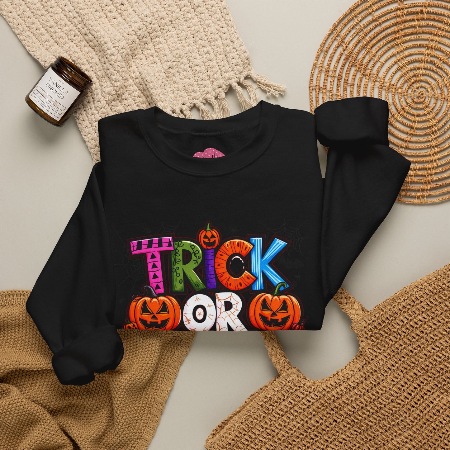 Halloween Trick or Treat Crewneck Sweatshirt