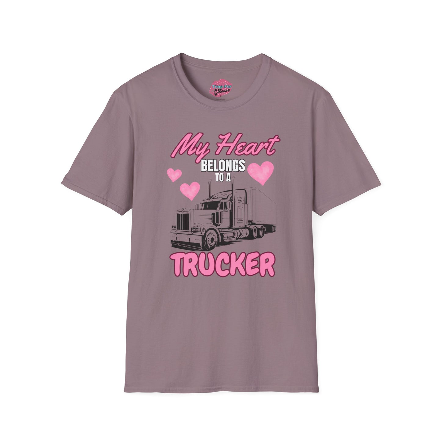 My Heart Belongs to a Trucker Unisex Softstyle T-Shirt