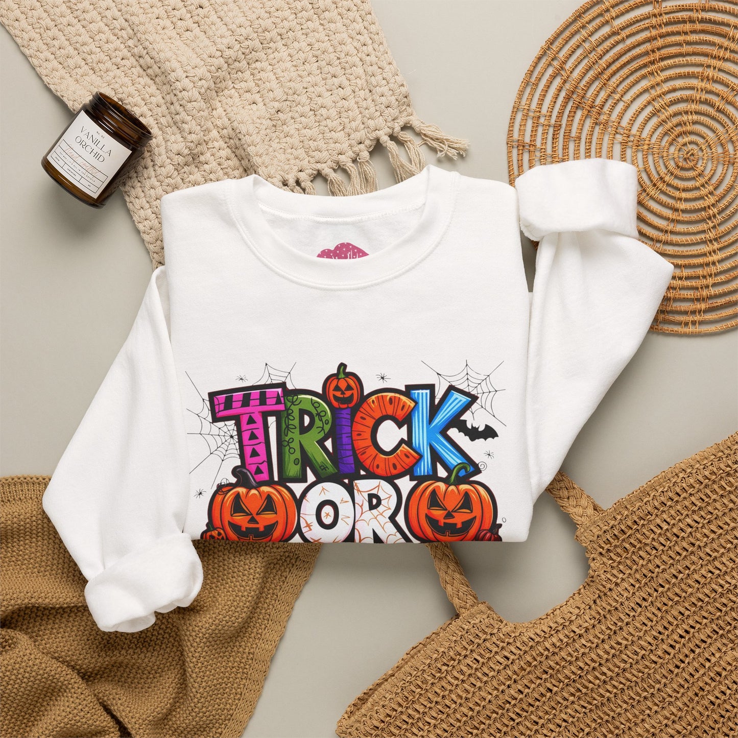 Halloween Trick or Treat Crewneck Sweatshirt