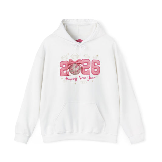 2026 Pink Glitter New Year Unise Sweatshirt